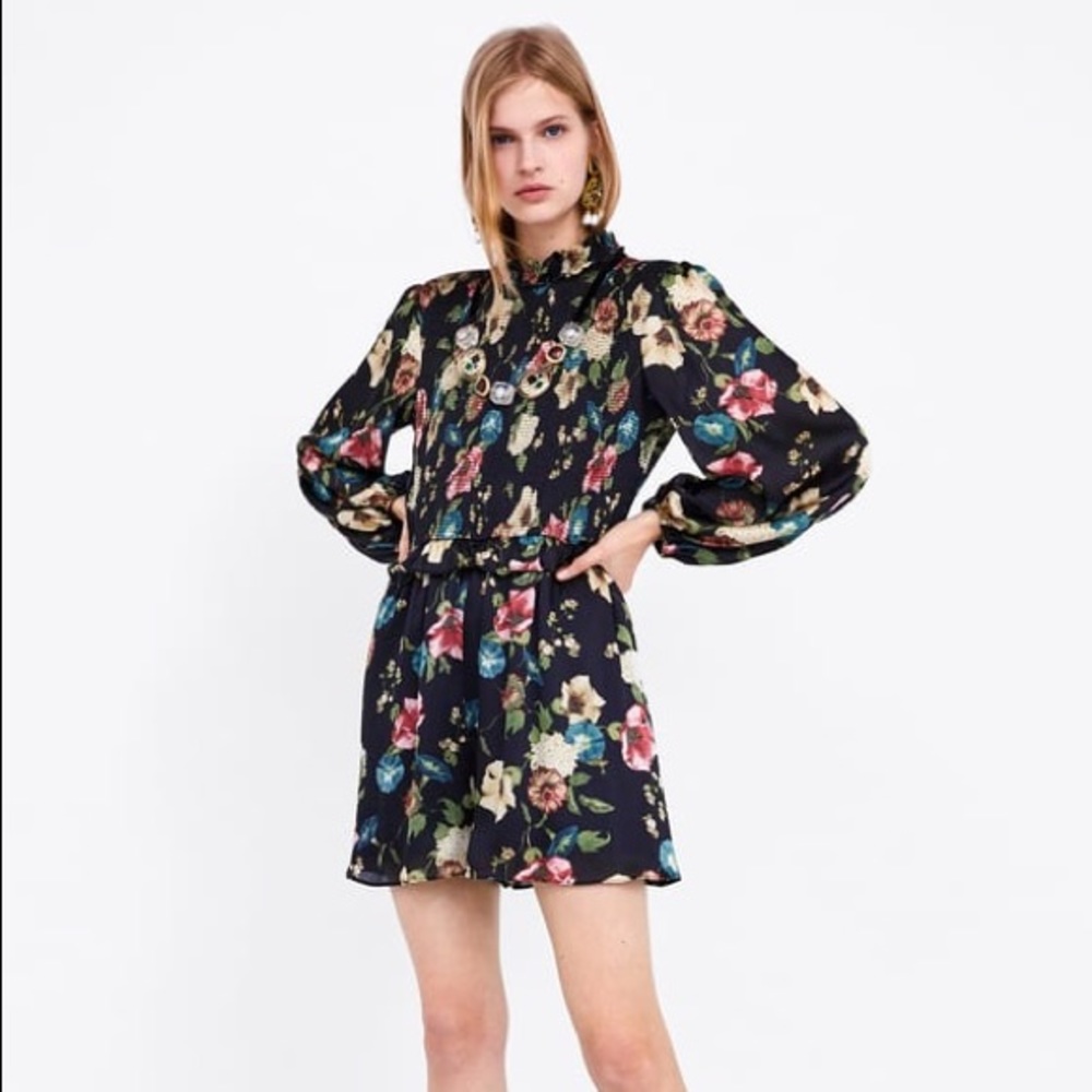 Zara floral romper
